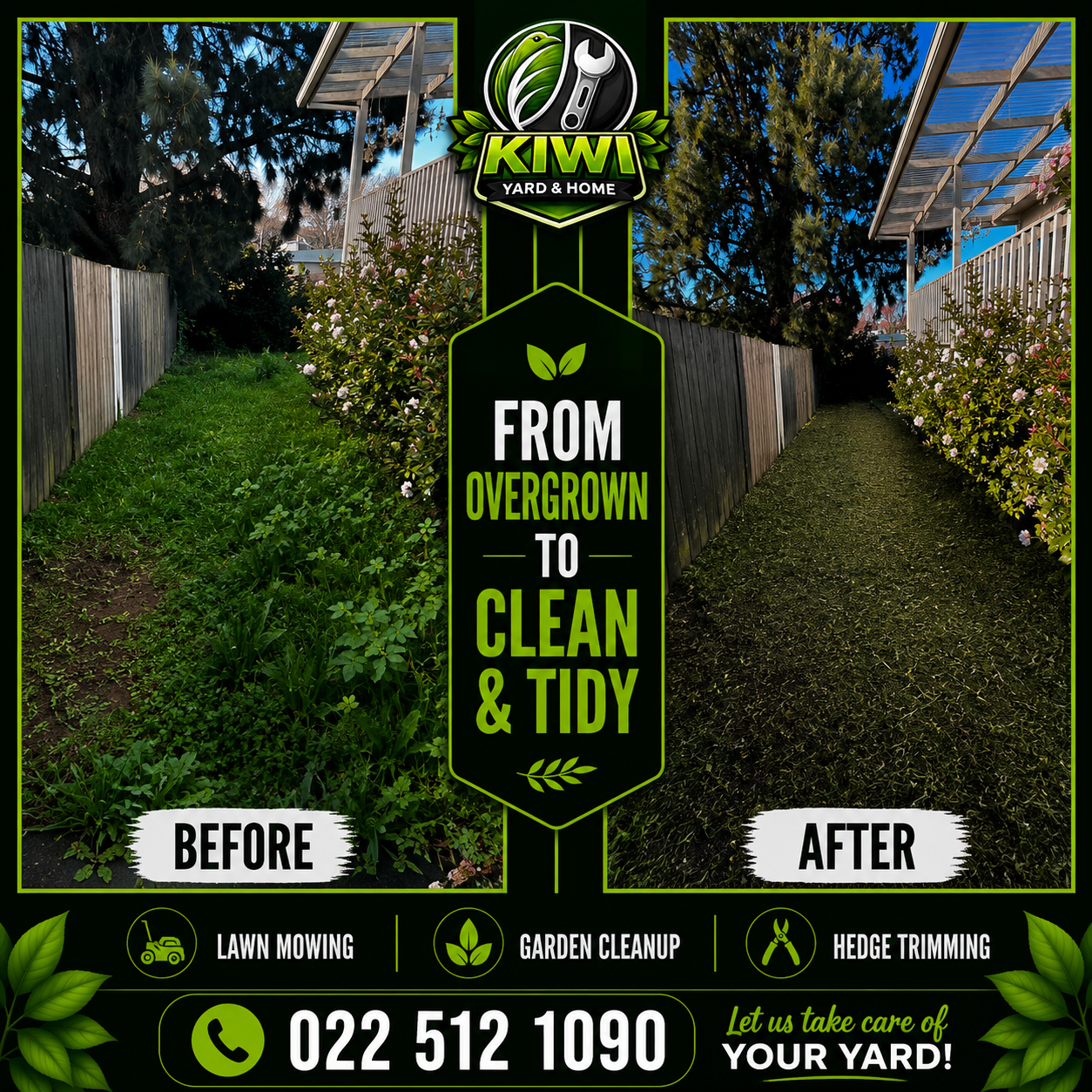 Before and after side path cleanup
